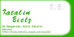 katalin bielz business card